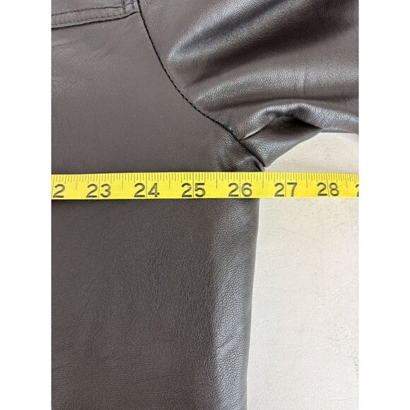 Tommy Hilfiger Brown Faux Leather Jacket, Men's Sz XL - Picture 6 of 7